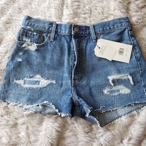 Levi 501 denim cutoff shorts